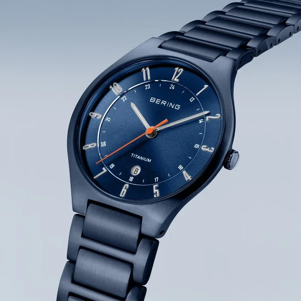 Bering Watch: Titanium | Mat Blue | 11739-797