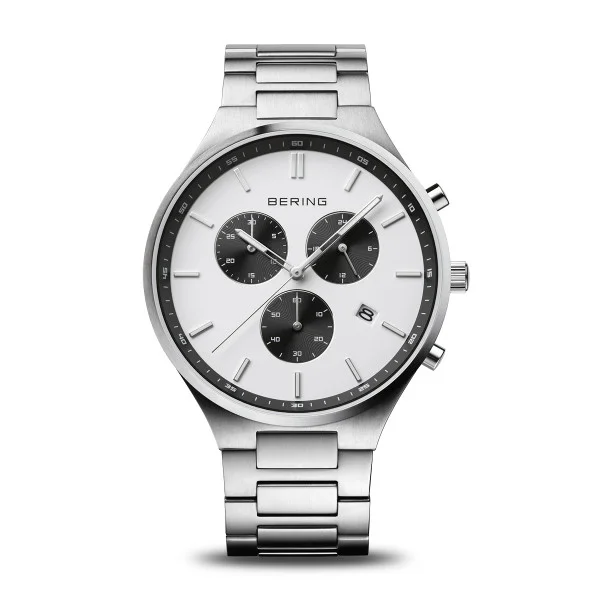 Bering Watch: Titan Chrono | Brushed Silver | 11743-704