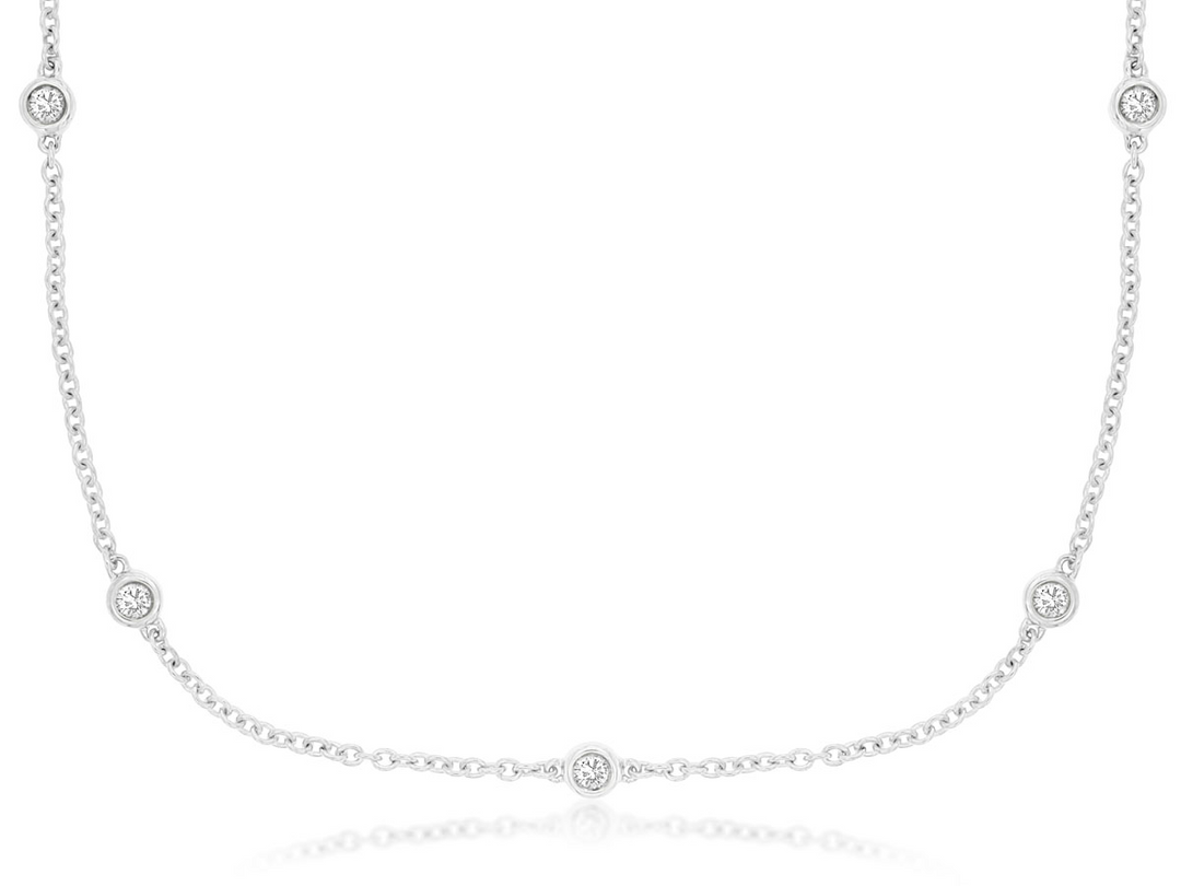 14KW .20 CTW DIA DBY NECKLACE