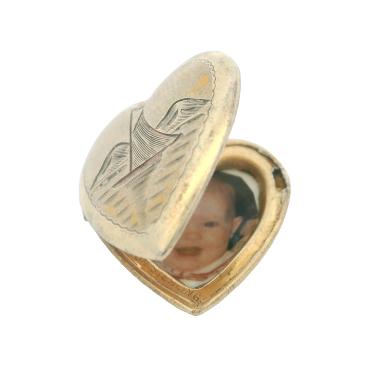 Plated Sterling Silver Heart Locket