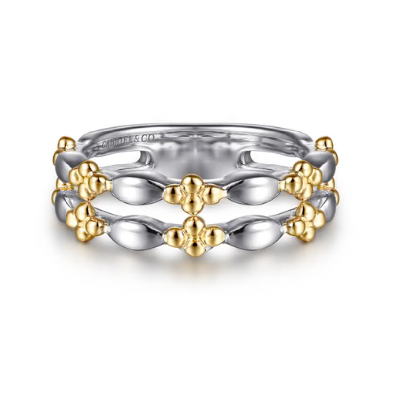 SS / 14KY STACKABLE RING 025