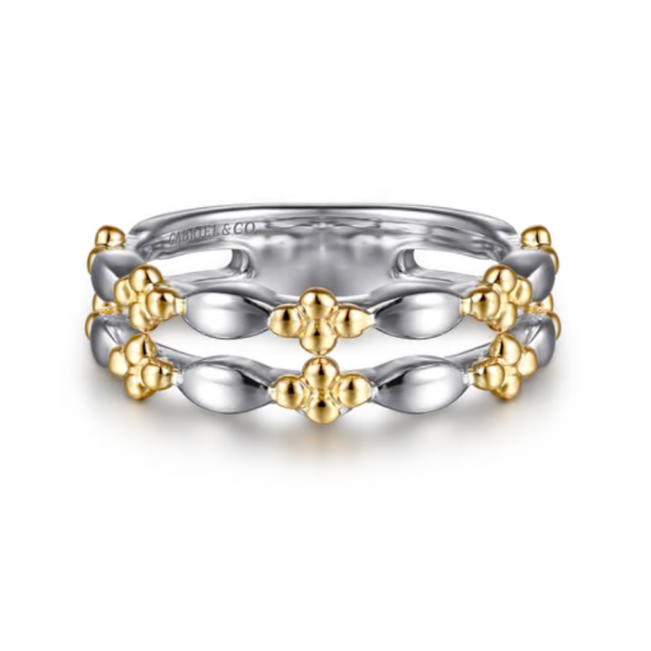 SS / 14KY STACKABLE RING 025