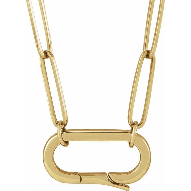 14K Yellow Gold Charm Pendant Necklace