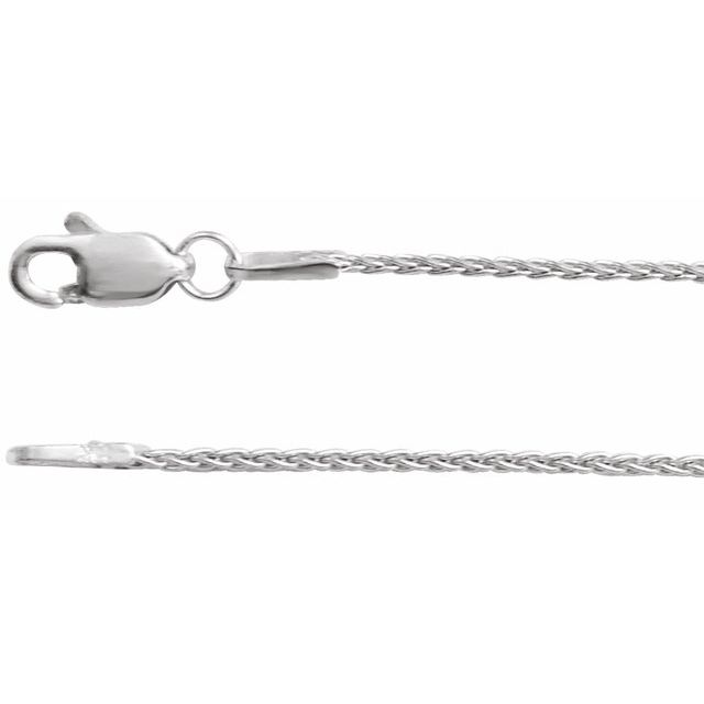 Sterling Silver 1mm Wheat Chain 18"