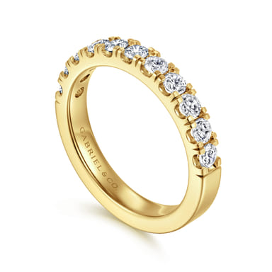 14K Yellow Gold Diamond Wedding Band (0.80 ctw)