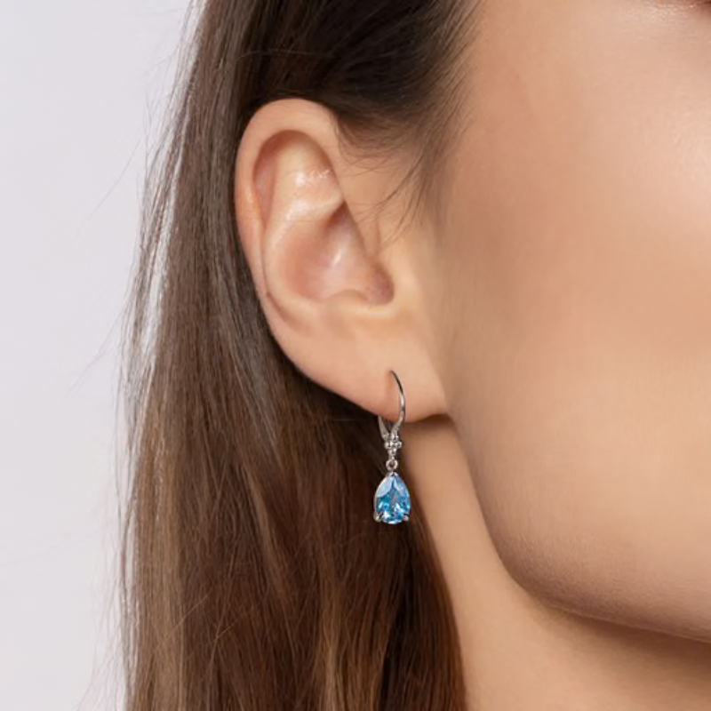 SS BL TPZ EARRINGS 054
