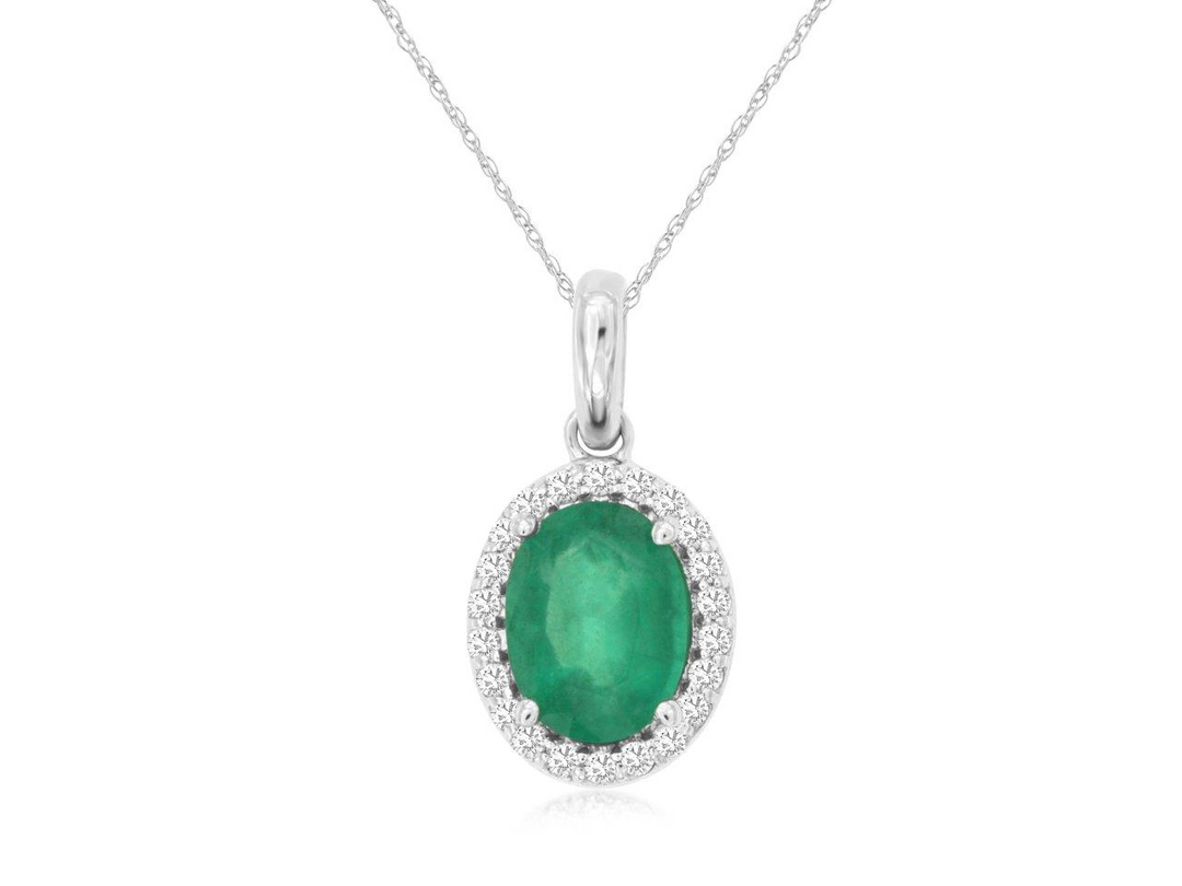 14KW .14 CTW DIA / EMERALD PEN