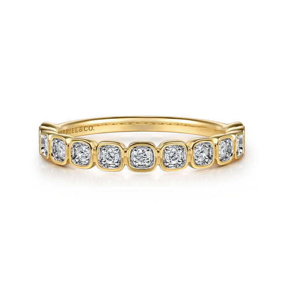 14K Yellow Gold CTW Natural Diamond Wedding Band