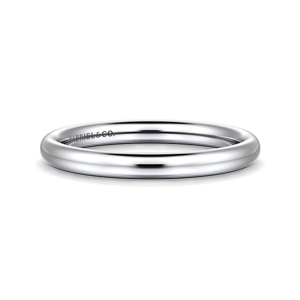 14K White Gold Stackable Ring