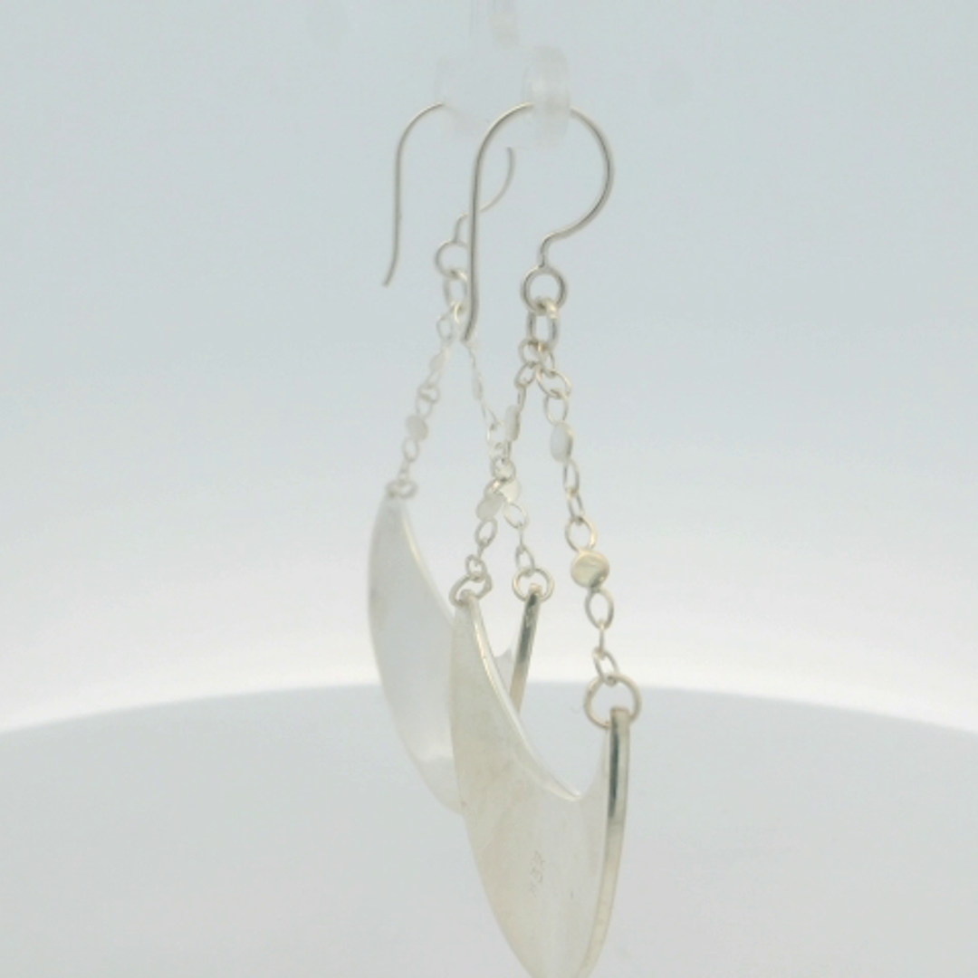 Sterling Silver Dangle Crescent Earrings