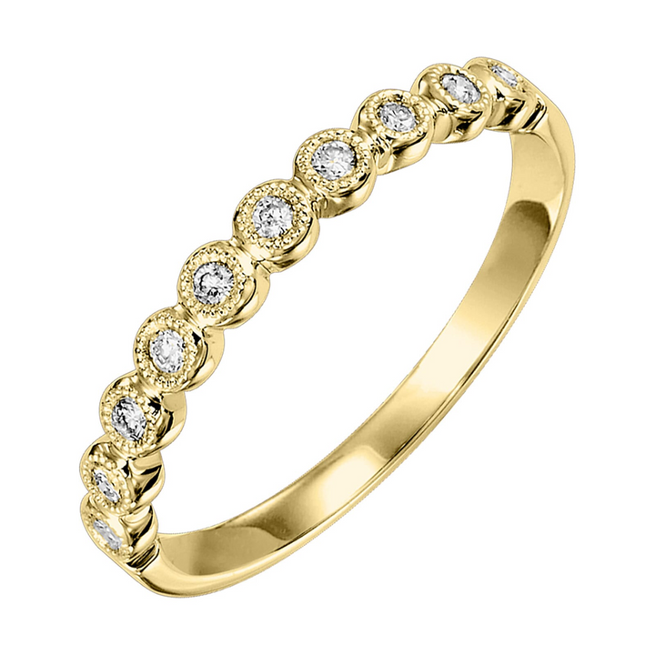 14K Yellow Gold Stackable Ring (0.10 ctw.)