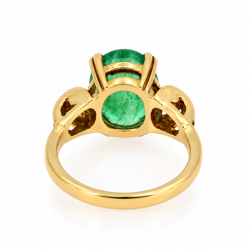 14KY EMERALD RING 0234