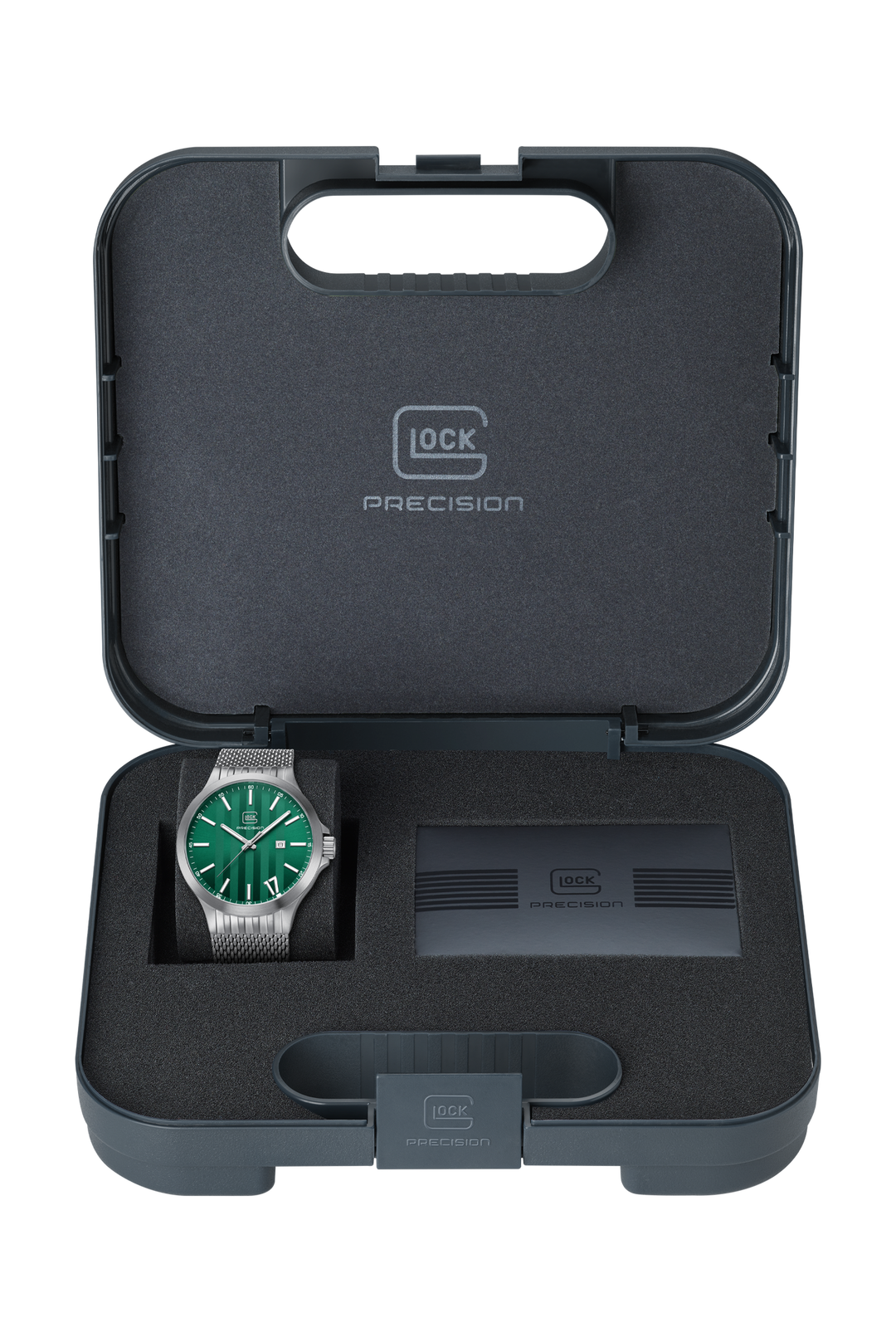 GLOCK GW-12-3-24 Silver-Tone Stainless Steel Watch