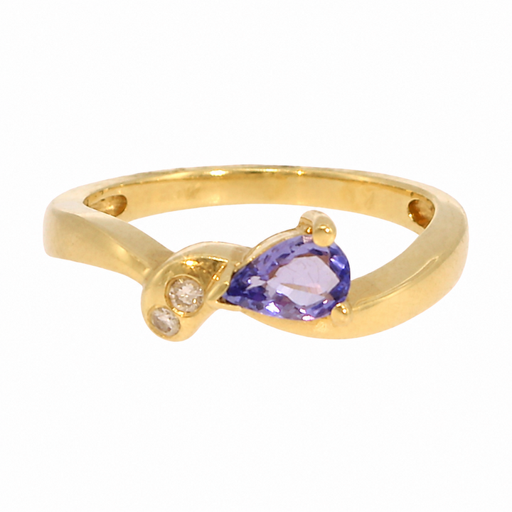 14KY .04 CTW DIA / TANZ. RING