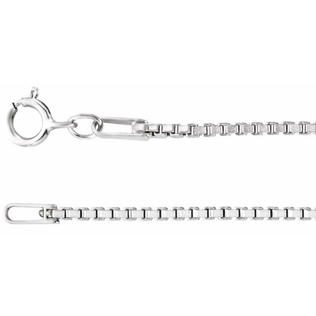 SS 1.3MM 18" DC BOX CHAIN DSP