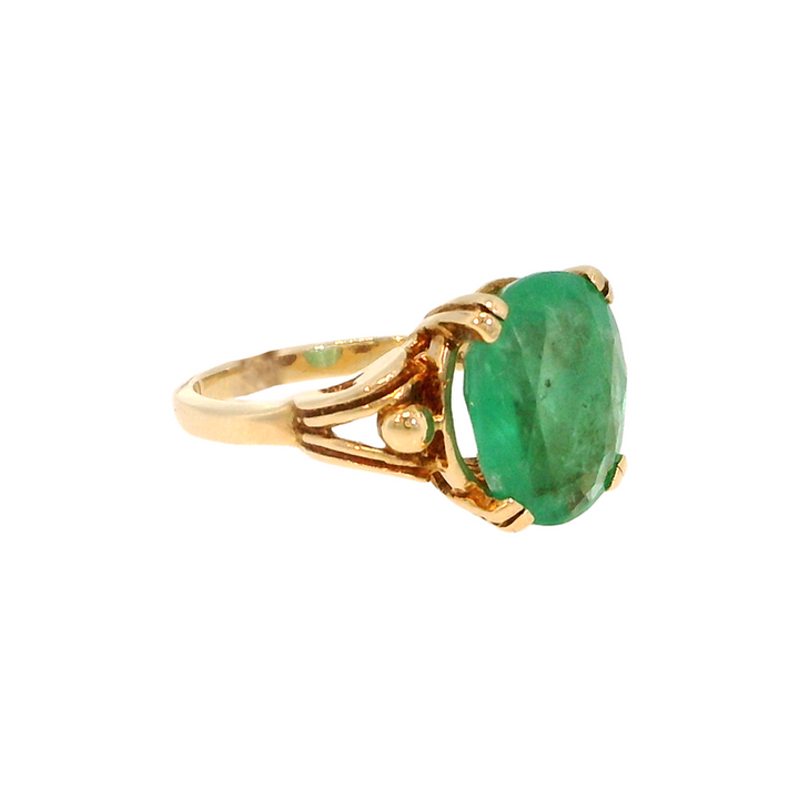14KY EMERALD RING 0234