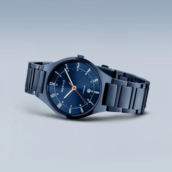 Bering Watch: Titanium | Mat Blue | 11739-797