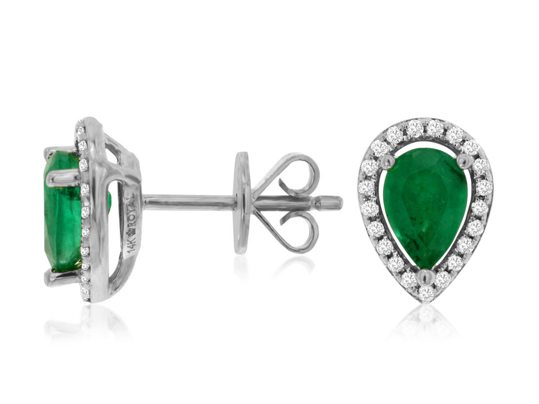14KW .12 CTW DIA / EMERALD EAR