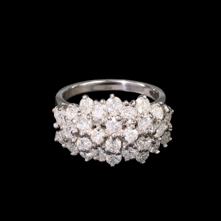 10K White Gold Estimated 1.25 CTW Natural Diamond Fashion Ring