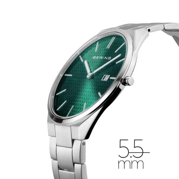 Bering Watch: Ultra Slim | polished/brushed silver | 17240-708