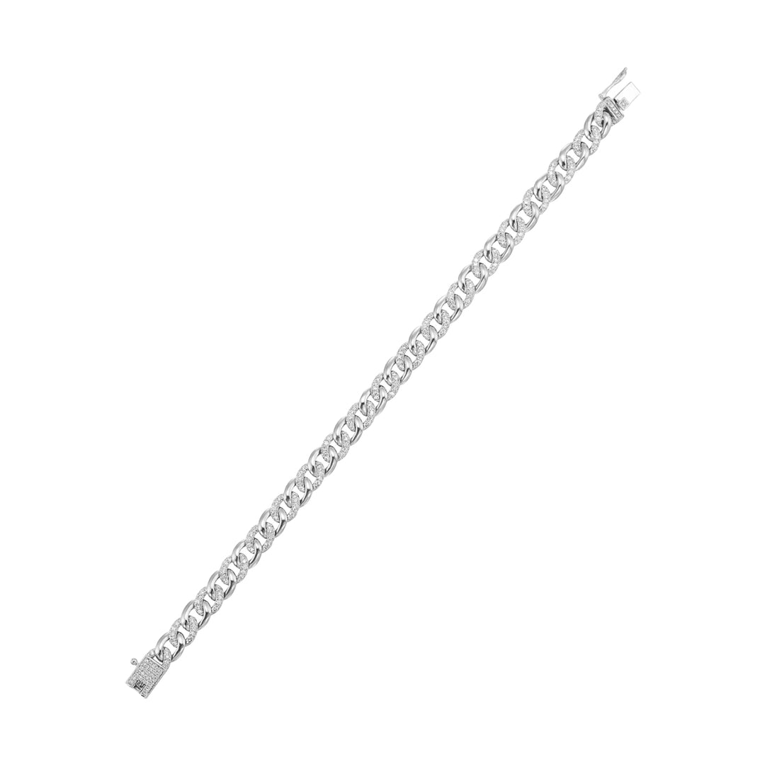 14K White Gold Diamond 1 1/2Ctw Bracelet