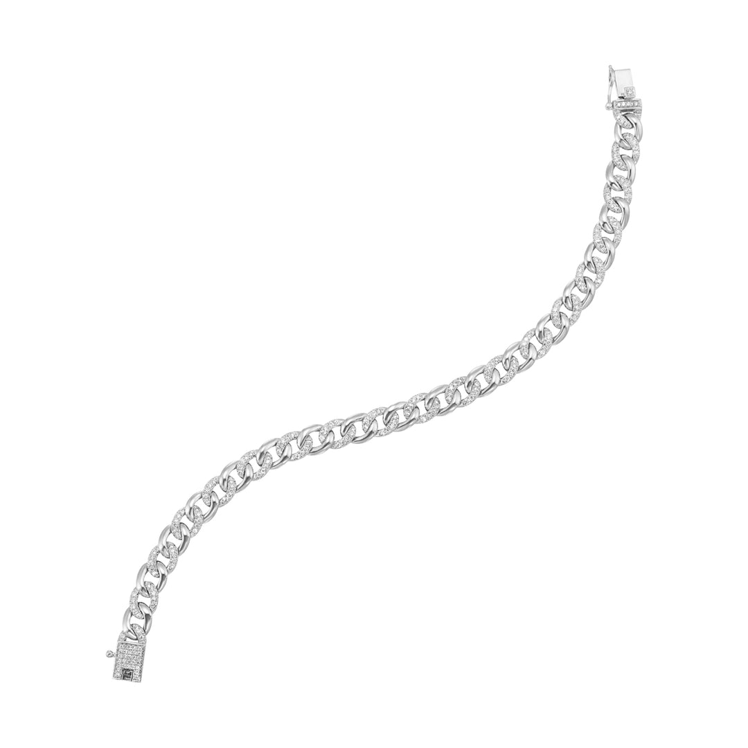 14K White Gold Diamond 1 1/2Ctw Bracelet