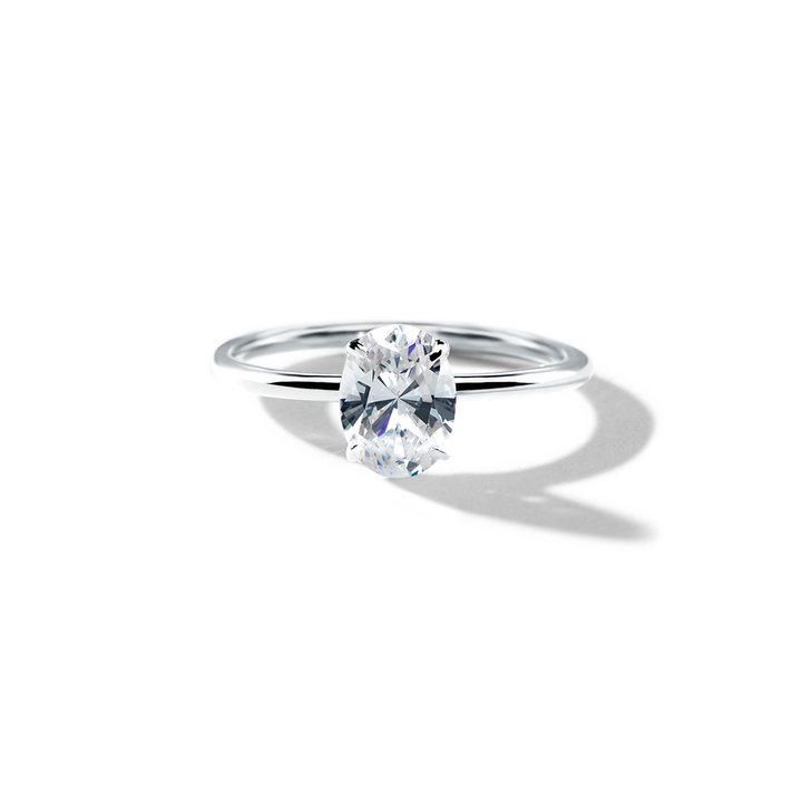 18K Gold Solitaire Engagement Ring