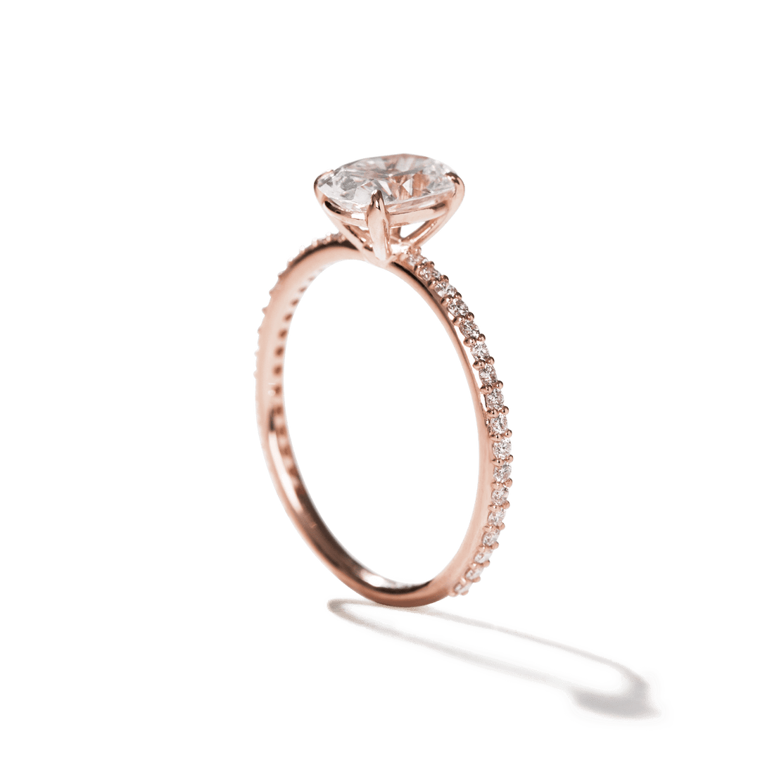 [TEST] Solitaire Pave Engagement Ring