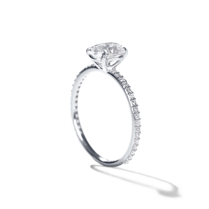 [TEST] Solitaire Pave Engagement Ring