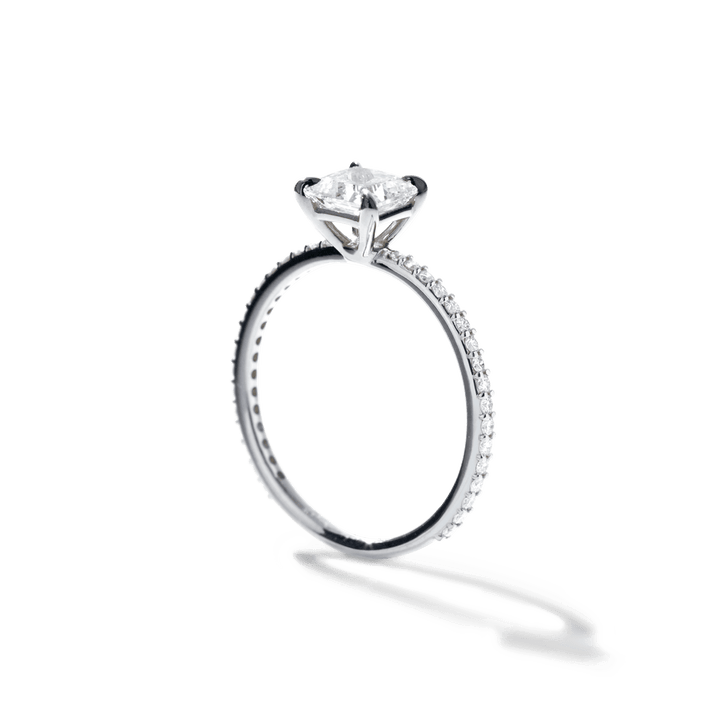 [TEST] Solitaire Pave Engagement Ring