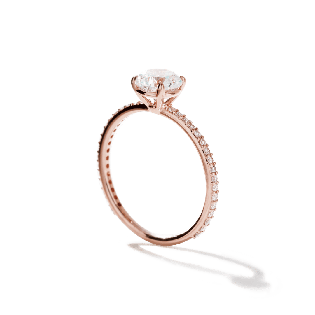 [TEST] Solitaire Pave Engagement Ring