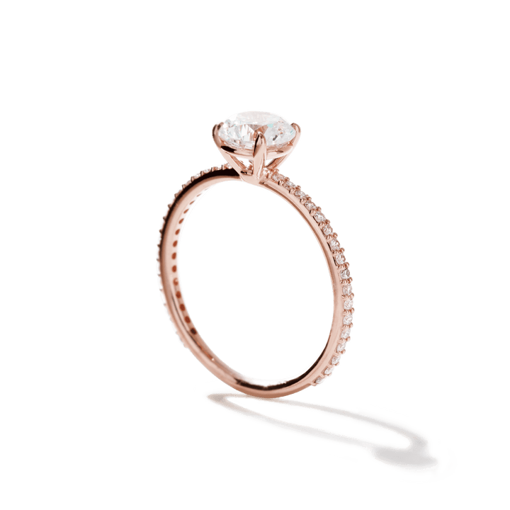 [TEST] Solitaire Pave Engagement Ring