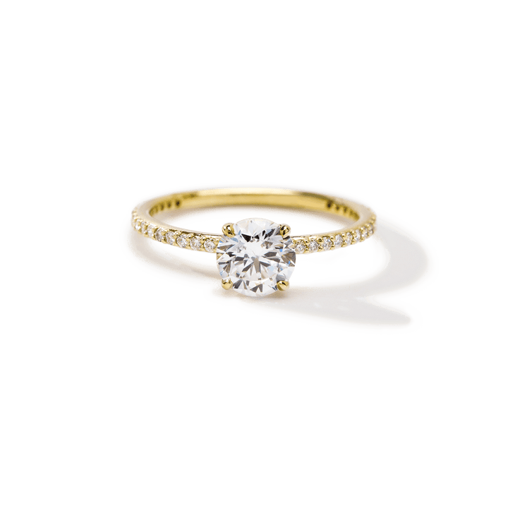 [TEST] Solitaire Pave Engagement Ring