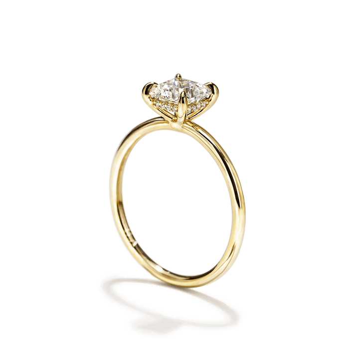 18K Gold Solitaire Engagement Ring 1.6mm
