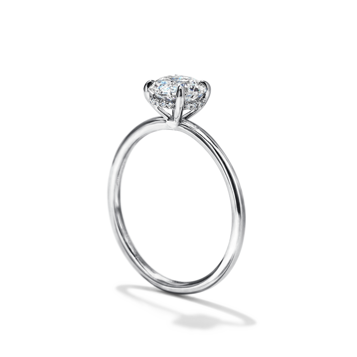 18K Gold Solitaire Engagement Ring 1.6mm