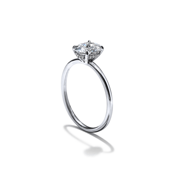 18K Gold Solitaire Engagement Ring 1.6mm
