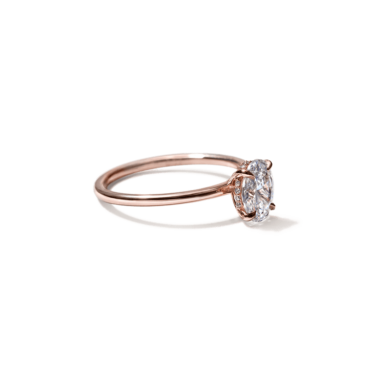 18K Gold Solitaire Engagement Ring 1.6mm