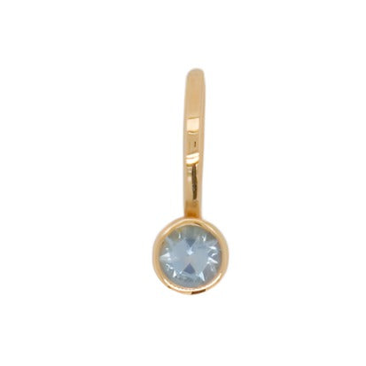 14K Gold Bezel Birthstone Charm