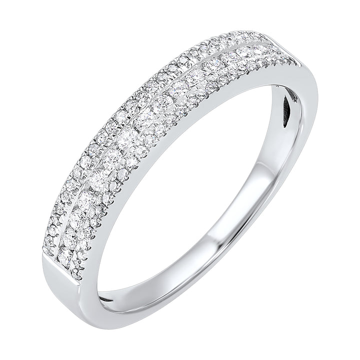 14K White Gold Diamond 1/4Ctw Ring