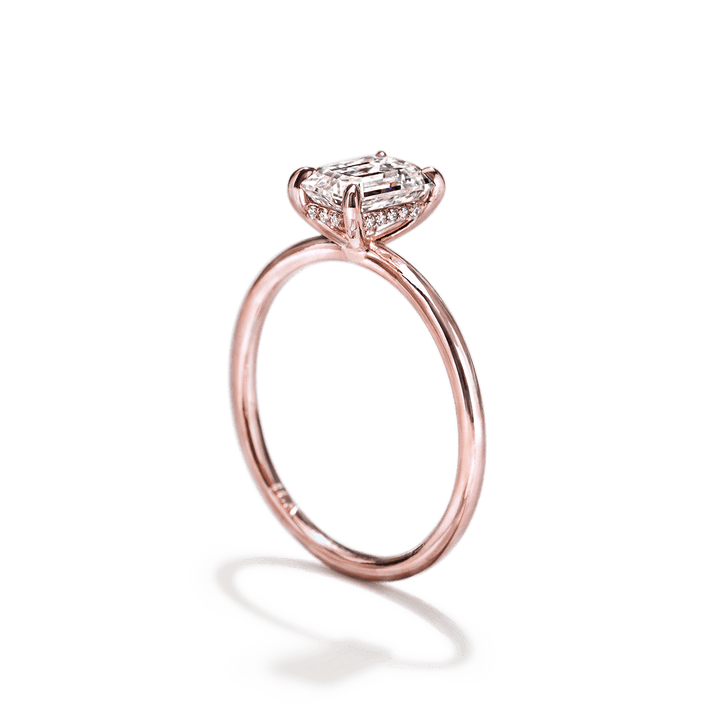 18K Gold Solitaire Engagement Ring 1.6mm