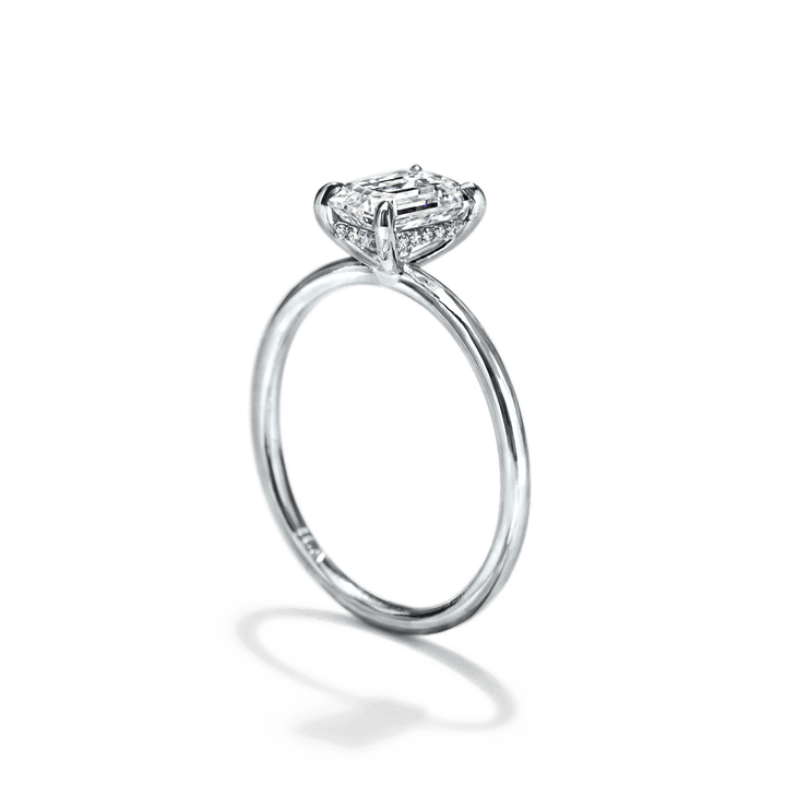18K Gold Solitaire Engagement Ring 1.6mm