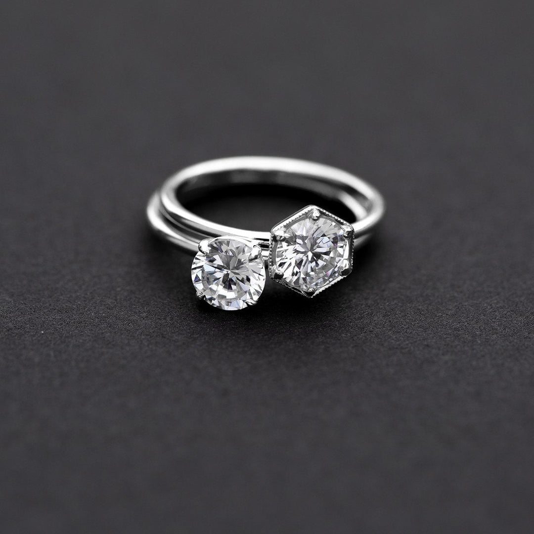 18K Gold Solitaire Engagement Ring 1.6mm