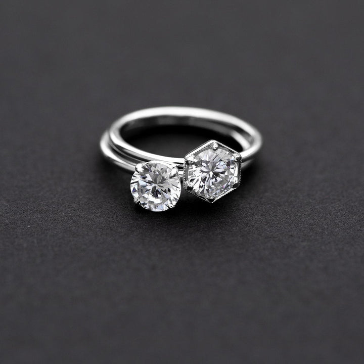 18K Gold Solitaire Engagement Ring