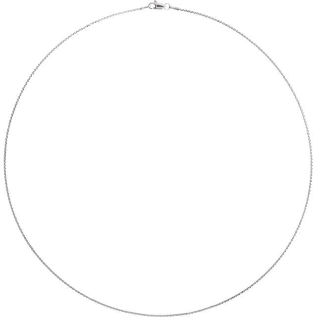 Sterling Silver 1mm Wheat Chain 18"