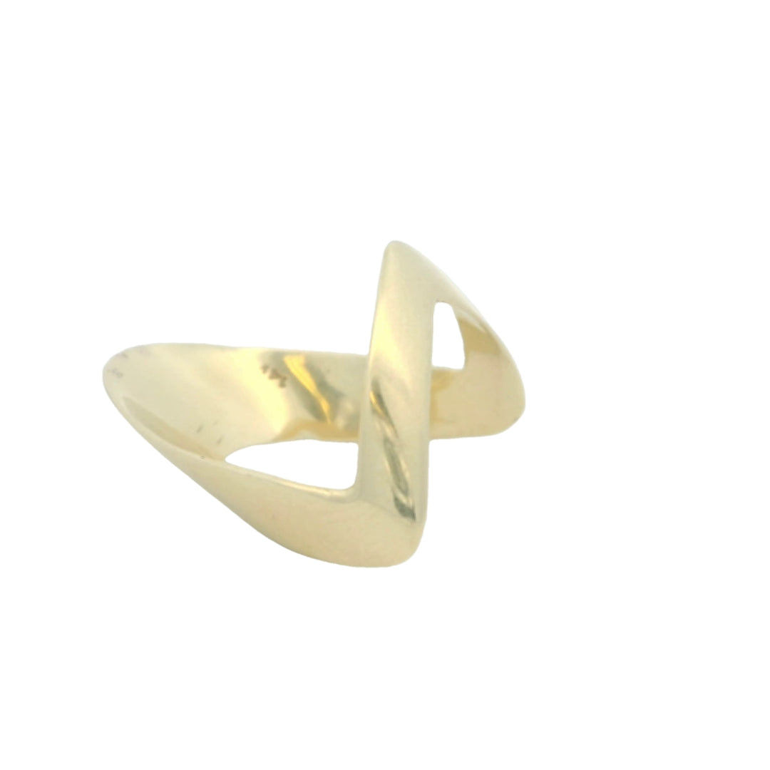 14K Yellow Gold No Stone Fashion Ring