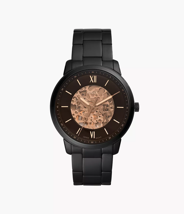 Fossil Watch: Neutra Automatic Black Stainless Steel ME3185
