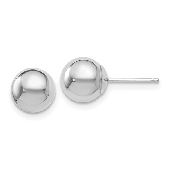 14K White Gold Fashion Stud Earrings