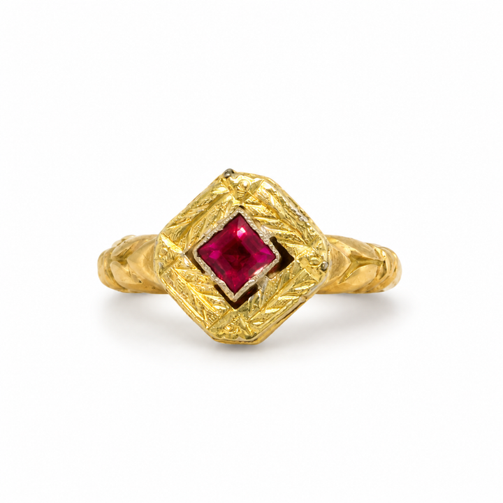 14KY RUBY RING 0691