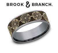 12 Gauge Back14K Yellow Gold Comfort Fit 7.5mm Wedding Band