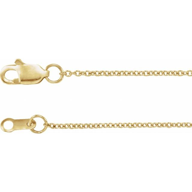 14KY 18" 1MM CABLE CHAIN DSP 0